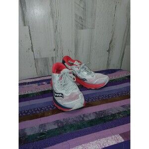 Saucony Zealot ISO 3 Women White/Grey/Red Size 8 US